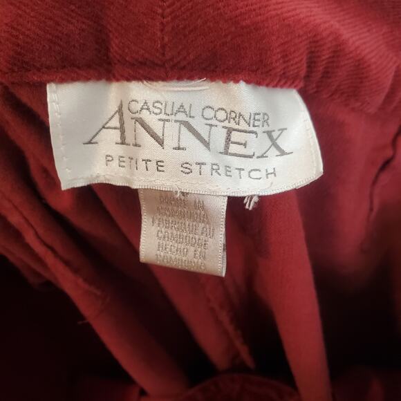 Vintage 90s Y2K Corduroy Pants Maroon 29" - Picture 8 of 11